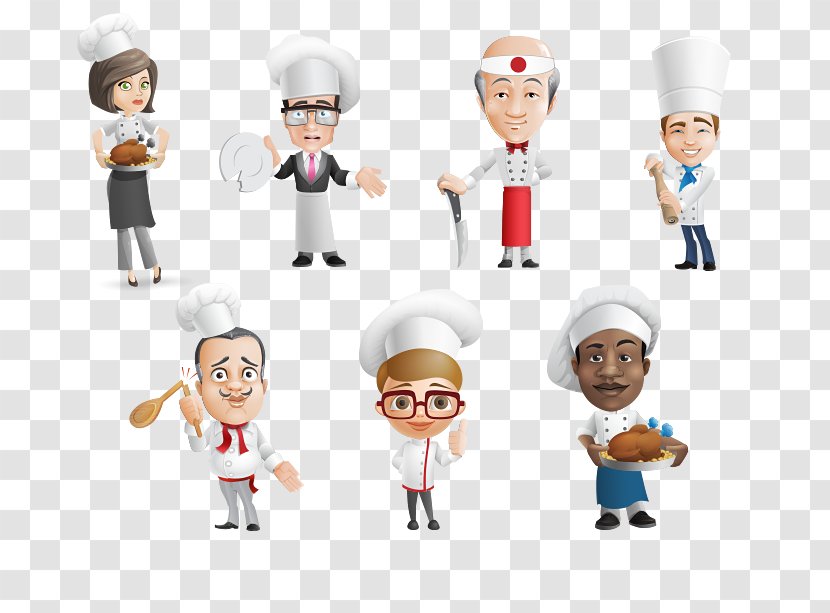 Chef's Uniform Cooking Cartoon - Drawing Transparent PNG