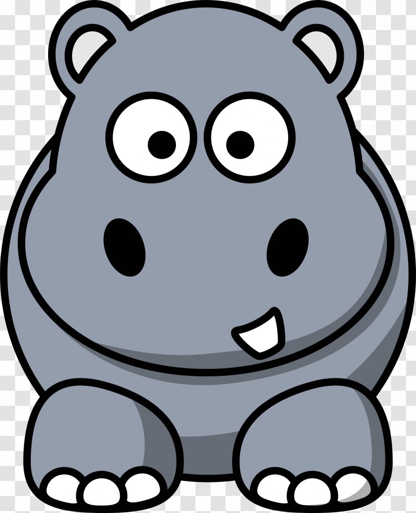 Hippopotamus Cuteness Clip Art - Cartoon - Cute Hippo Cliparts Transparent PNG