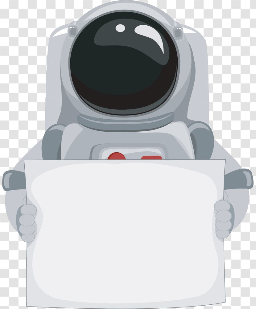 Astronaut Cartoon Outer Space Illustration - Technology - Astronauts And Billboard Transparent PNG