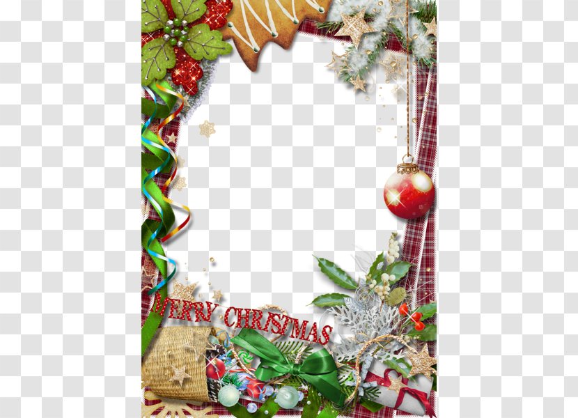 Christmas Picture Frame - Holly - Transparent Transparent PNG