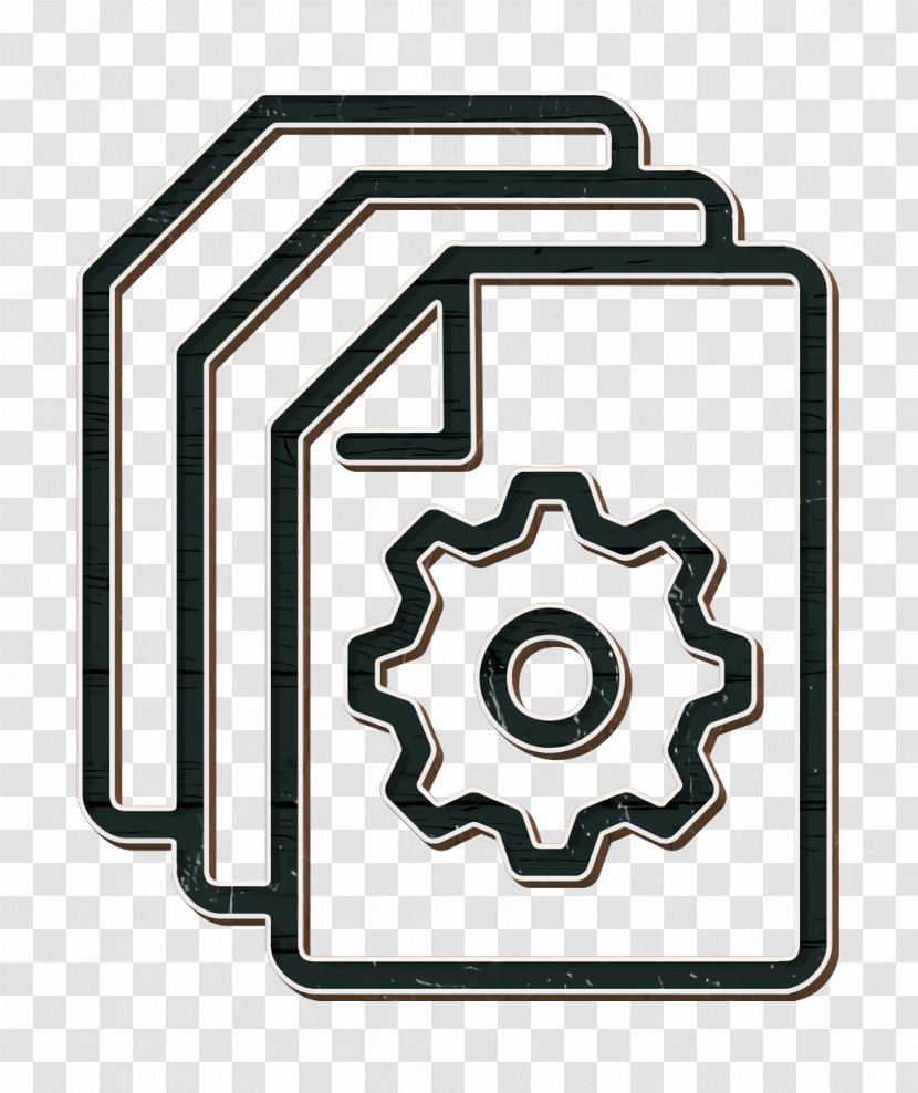 Cog Icon Data Files - Rectangle - Wheel Transparent PNG
