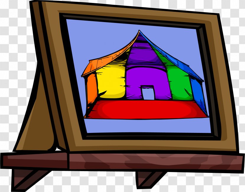 Club Penguin Igloo Circus Tent Wiki - Display Device Transparent PNG