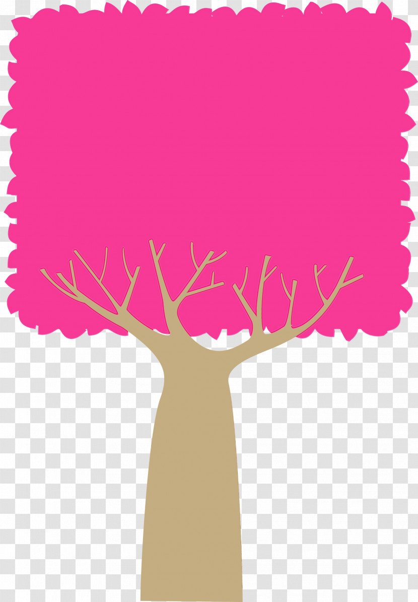 Pink M Font M-tree Meter Tree Transparent PNG