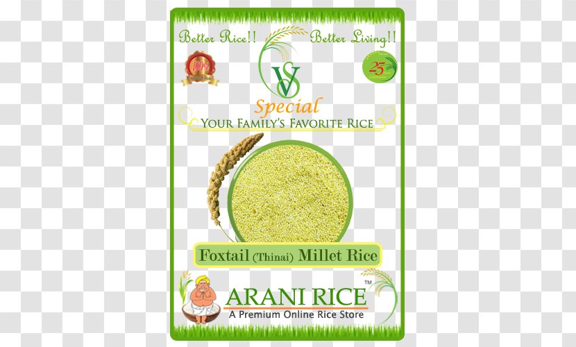 Rice Cereal Mandi Sona Masuri Basmati - Vegetarian Food - Foxtail Millet Transparent PNG