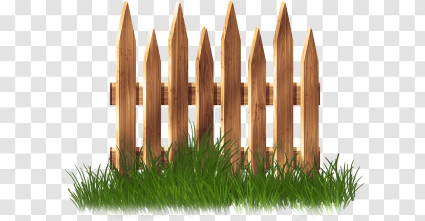 Fence Lawn Garden Clip Art - Wood Transparent PNG