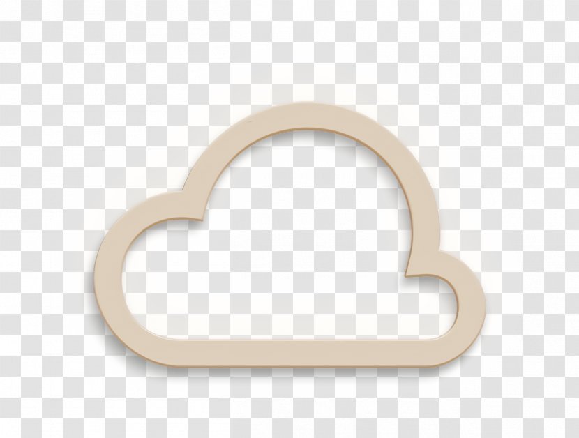 Cloudy Icon Forecast Weather - Heart - Rectangle Beige Transparent PNG