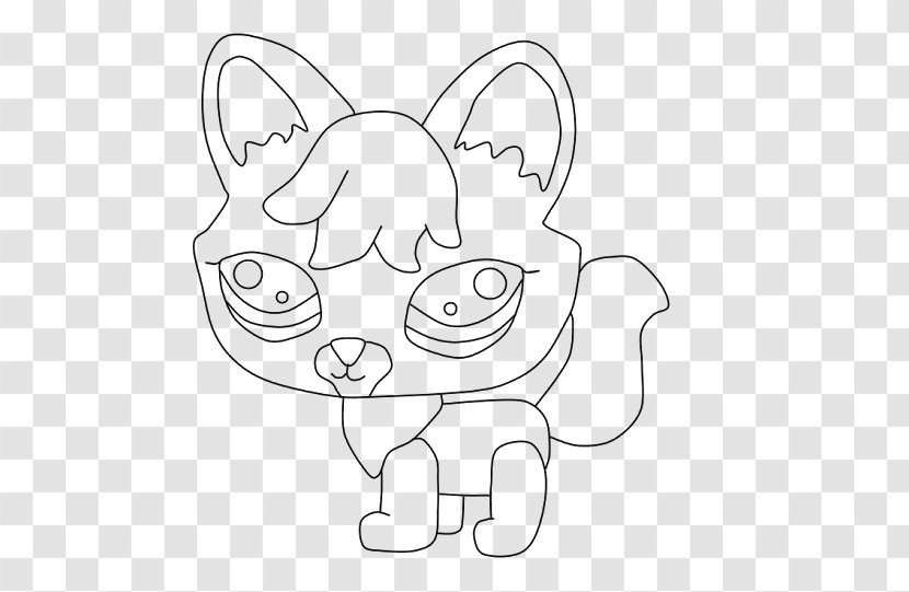 Whiskers Line Art Black And White Cat Drawing - Silhouette Transparent PNG