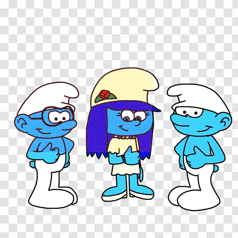 Background Baby - Clumsy Smurf - Line Art Style Transparent PNG