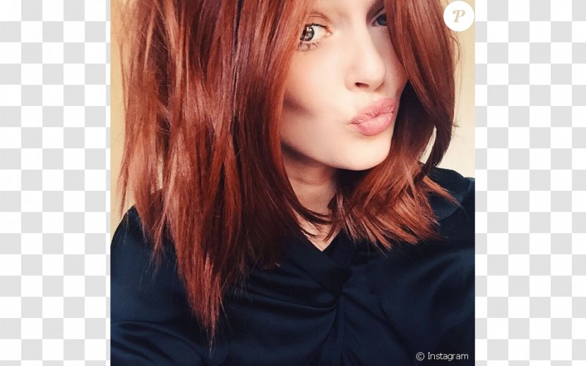 Red Hair Copper Human Color Hairstyle Auburn - Flower - Coiffure Transparent PNG