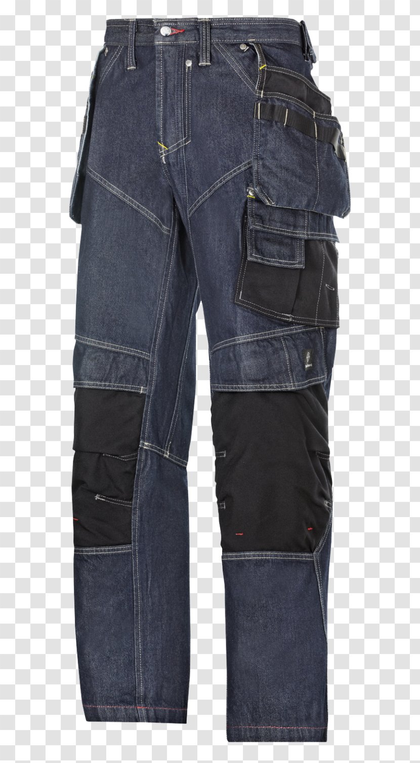 Jeans Denim Cargo Pants Pocket - Leggings Transparent PNG