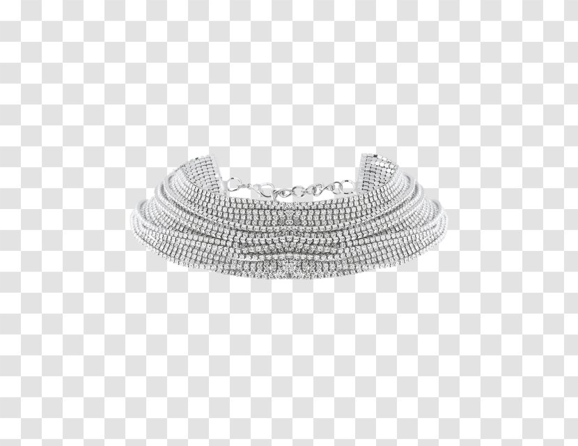 Bracelet Choker Necklace Imitation Gemstones & Rhinestones Charms Pendants - Collier Uniforme Transparent PNG