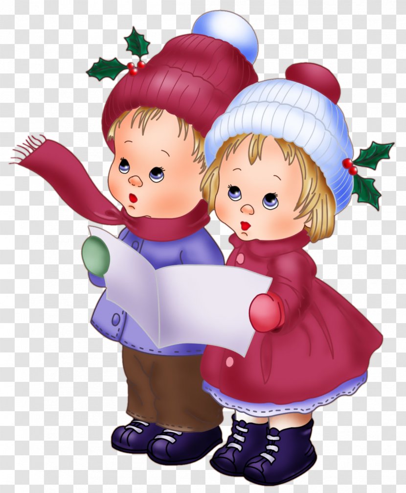 Doll Christmas Toddler Illustration - Adult - Cute Vintage Kids Clipart Transparent PNG