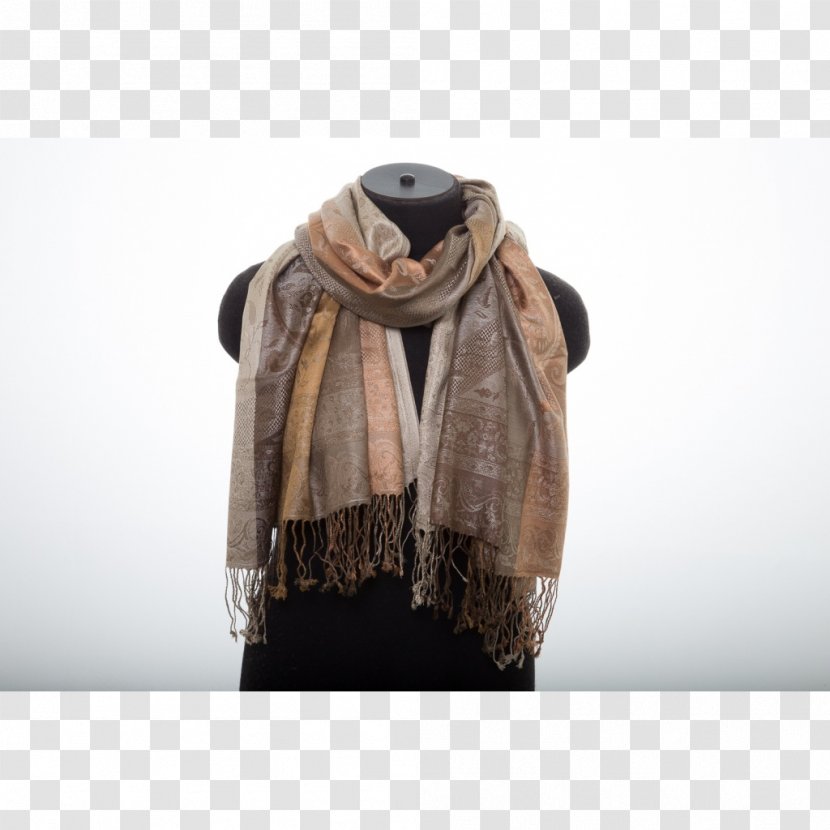 Neck Stole - Beige Transparent PNG