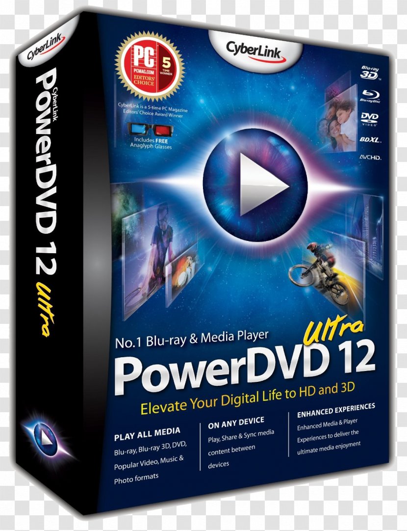 Blu-ray Disc PowerDVD CyberLink PowerDirector PhotoDirector - Dvd - Brand Transparent PNG