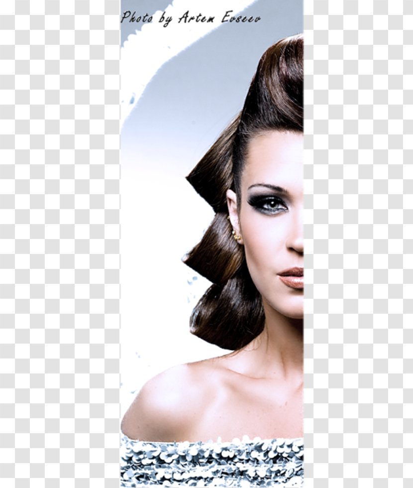 Eyelash Extensions Makeover Long Hair Photo Shoot - Heart Transparent PNG