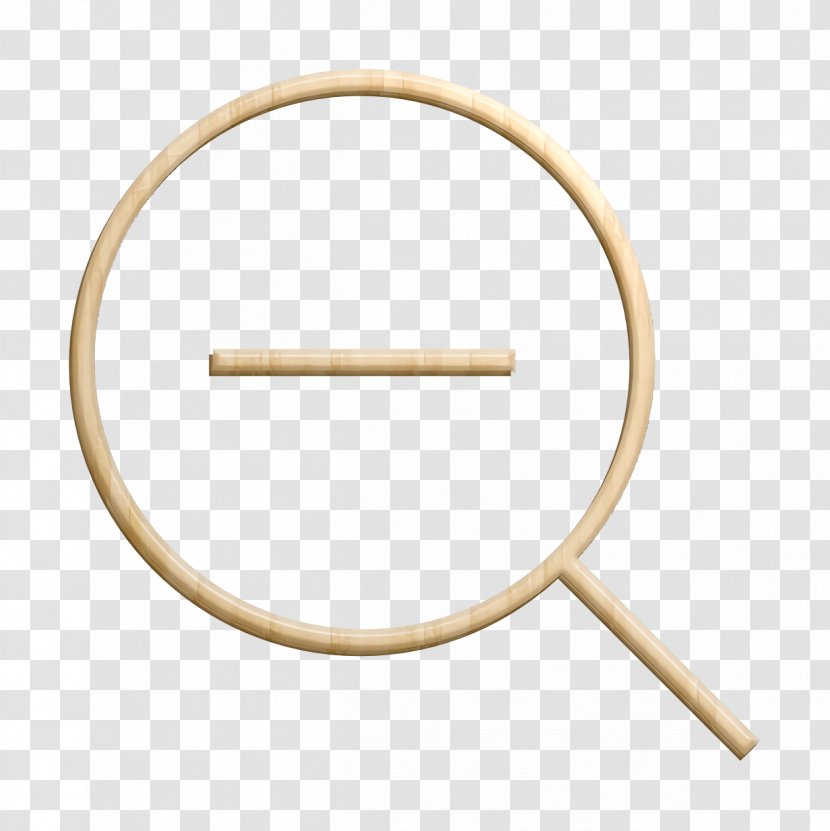 Magnifying Glass Icon - Out - Brass Jewellery Transparent PNG