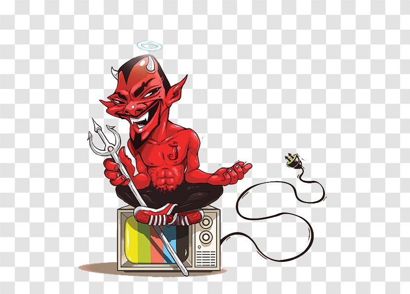Cartoon Devil Illustration - Little Transparent PNG