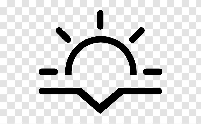 Symbol Icon Design Logo - Black And White - Sunset Transparent PNG