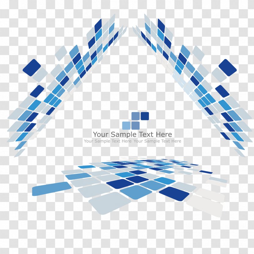 Technology Box - Blue - Vector Art Painting Show Transparent PNG