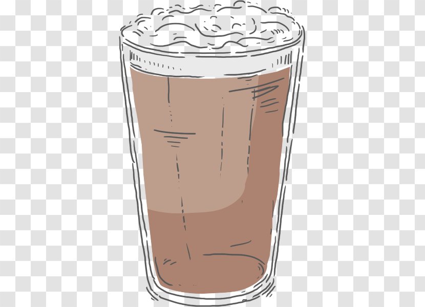Pint Glass Coffee Cup - Tableware Transparent PNG