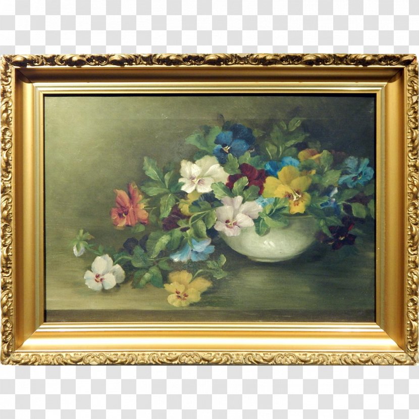 Still Life Picture Frames Tulips In A Vase Oil Painting Transparent PNG