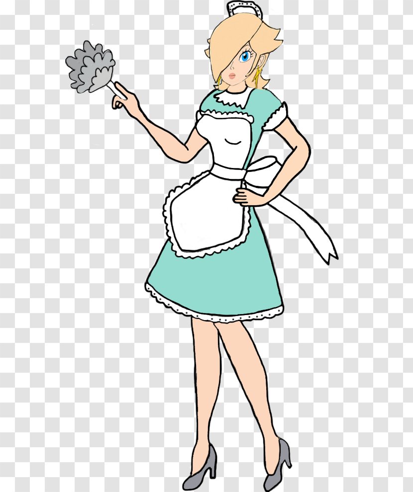 French Maid Clothing Female Art - Silhouette Transparent PNG