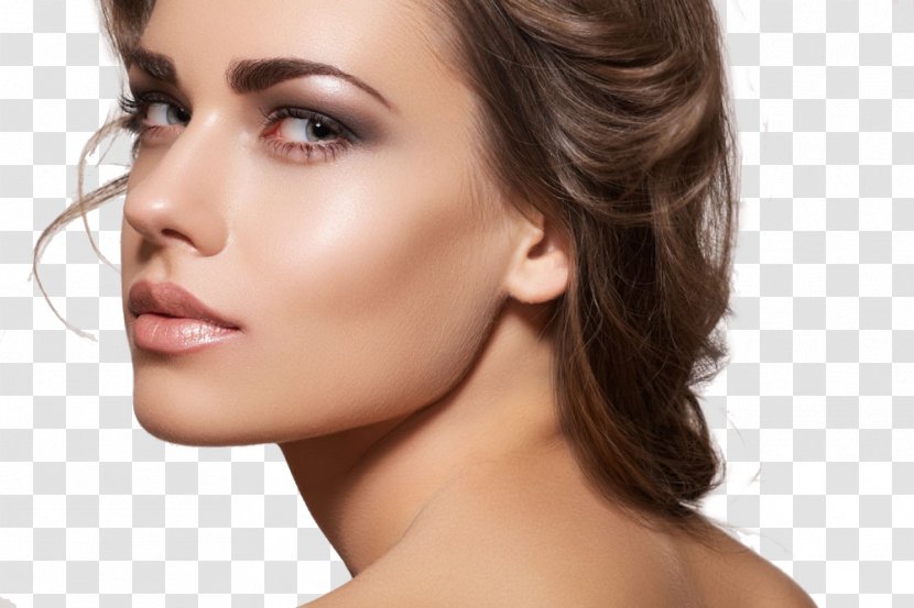 Eyebrow Face Cosmetics Eyelid - Flower - Makeup Model Transparent PNG