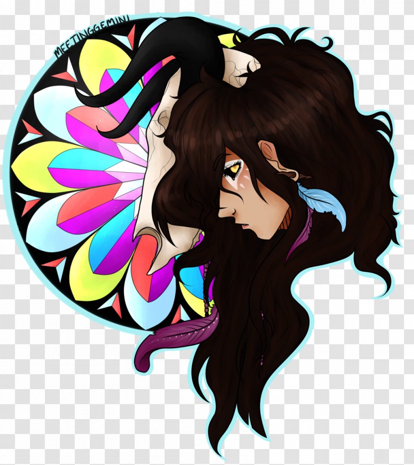 Radioactive Song Stained Glass Eyes And Colorful Tears Stressed Out Visual Arts - Silhouette Transparent PNG