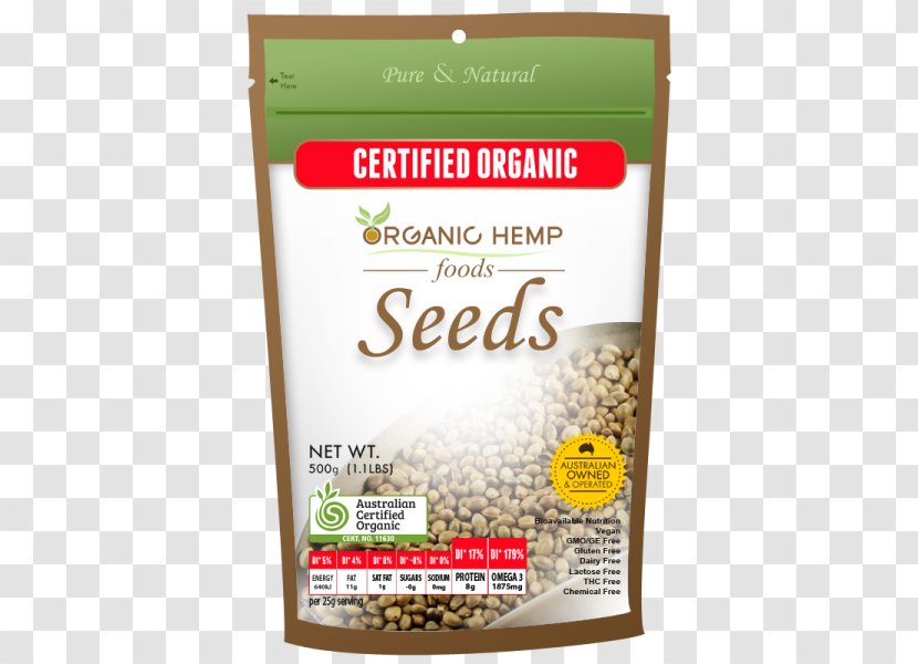 Vegetarian Cuisine Organic Food Superfood Hemp - Diet - Seeds Transparent PNG