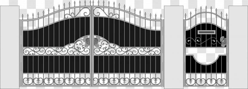 Forging Wicket Gate Door Fence - Vector Cell Map Transparent PNG