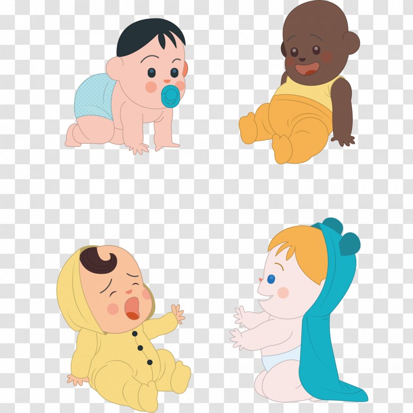 Infant Crying Clip Art - Cartoon - Baby Flat Transparent PNG