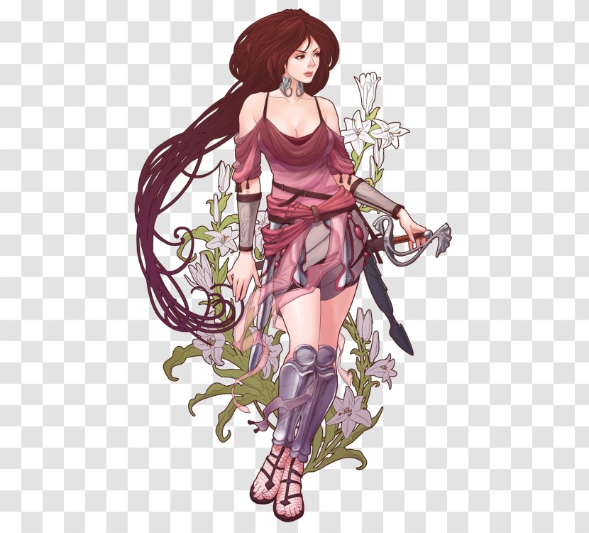 Abyss Odyssey Art Nouveau Game Character - Heart - Watercolor Transparent PNG