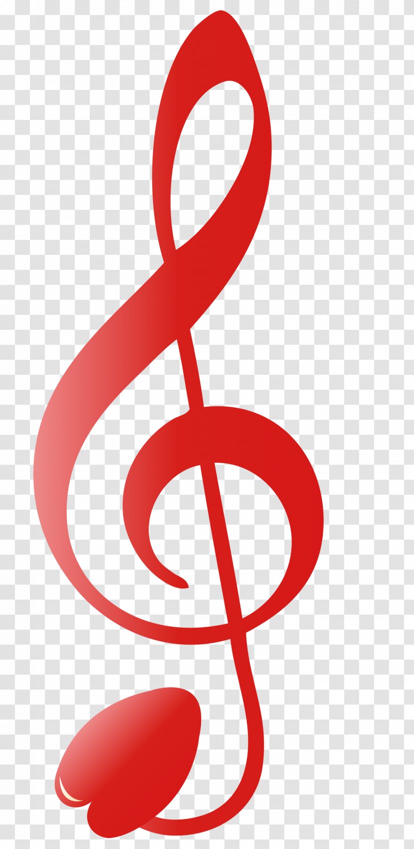 Clef Musical Note Treble Sol Anahtaru0131 - Tree - Red Transparent PNG