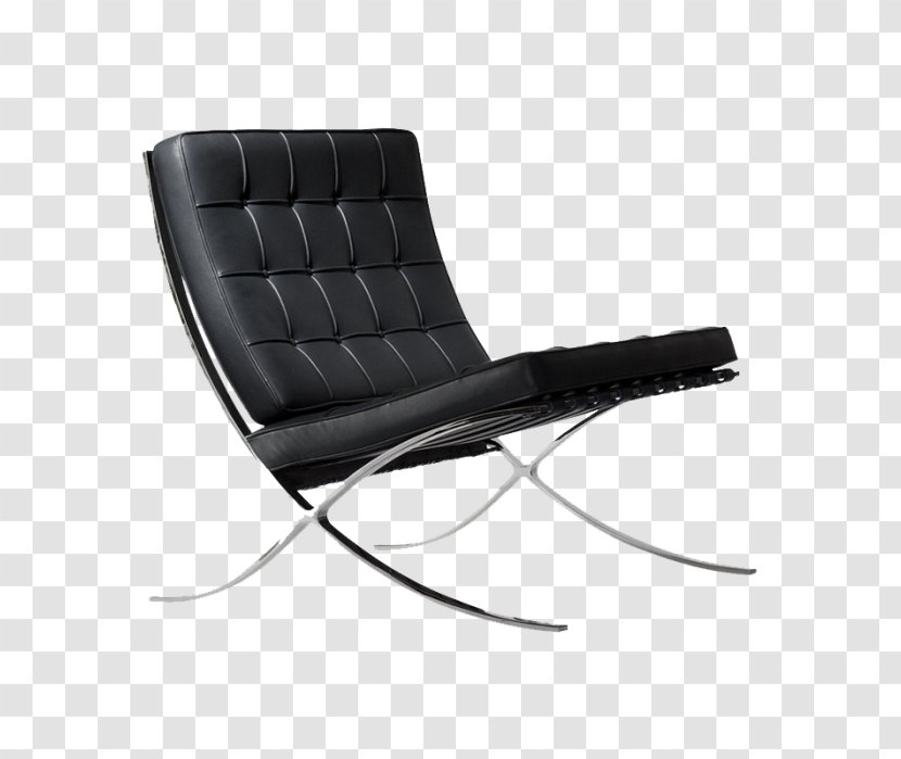 Barcelona Chair Eames Lounge Knoll Foot Rests Transparent PNG