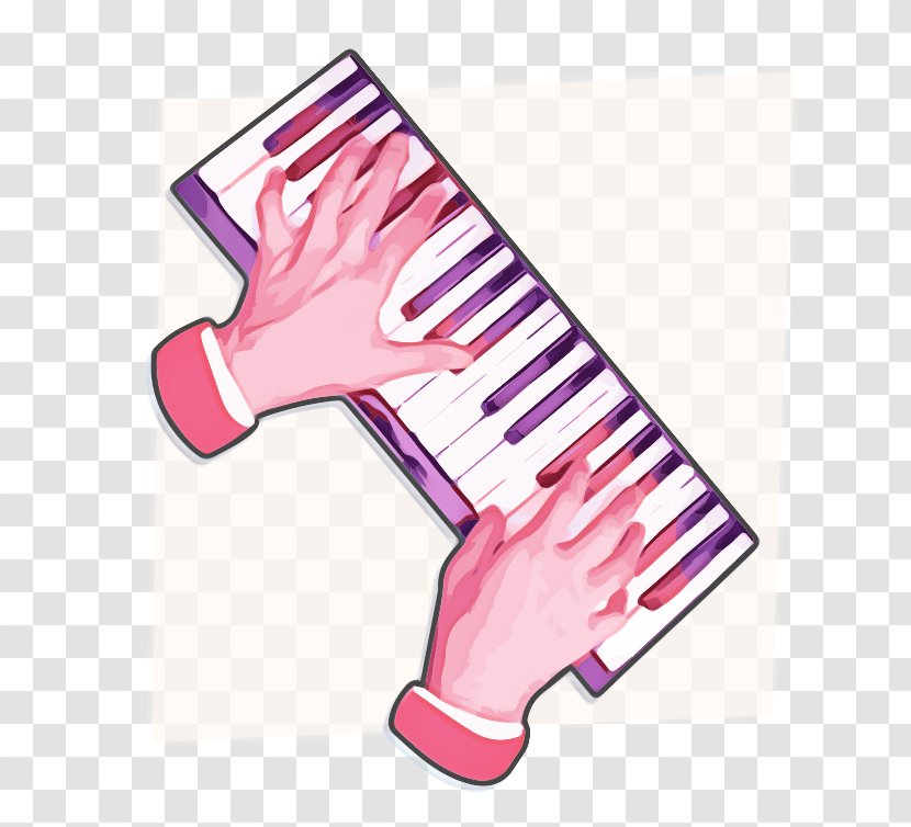 Pink Background - Thumb - Magenta Glove Transparent PNG