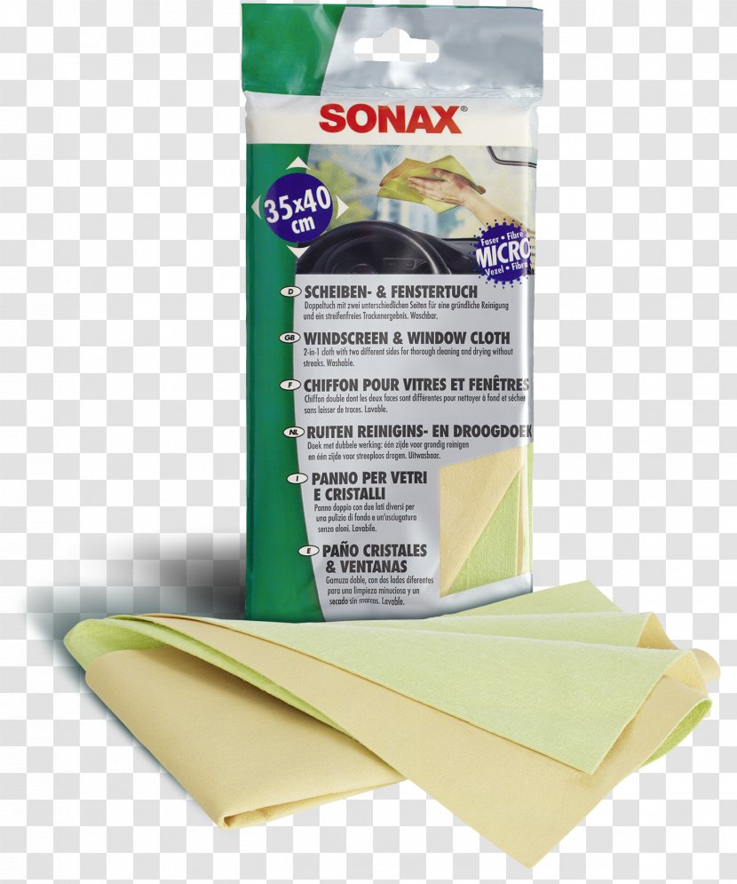 Car Microfiber Sonax Window Cleaning - Microvezeldoek Transparent PNG