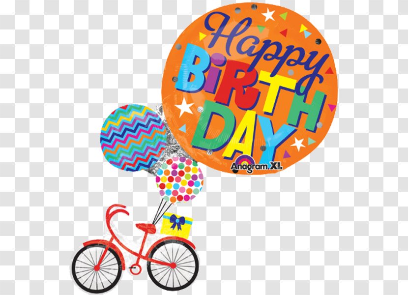 Birthday Cake Balloon Happy To You Bicycle Transparent PNG