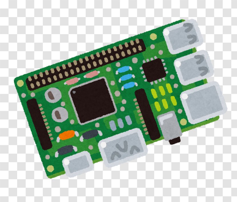 Raspberry Pi MicroSD Secure Digital Single-board Computer Servers - Bluetooth Low Energy - Circuit Board Transparent PNG
