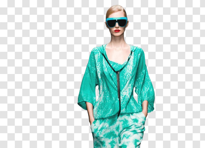 Clothing Fashion Design Turquoise Blouse - Vision Care - Spotlight Transparent PNG