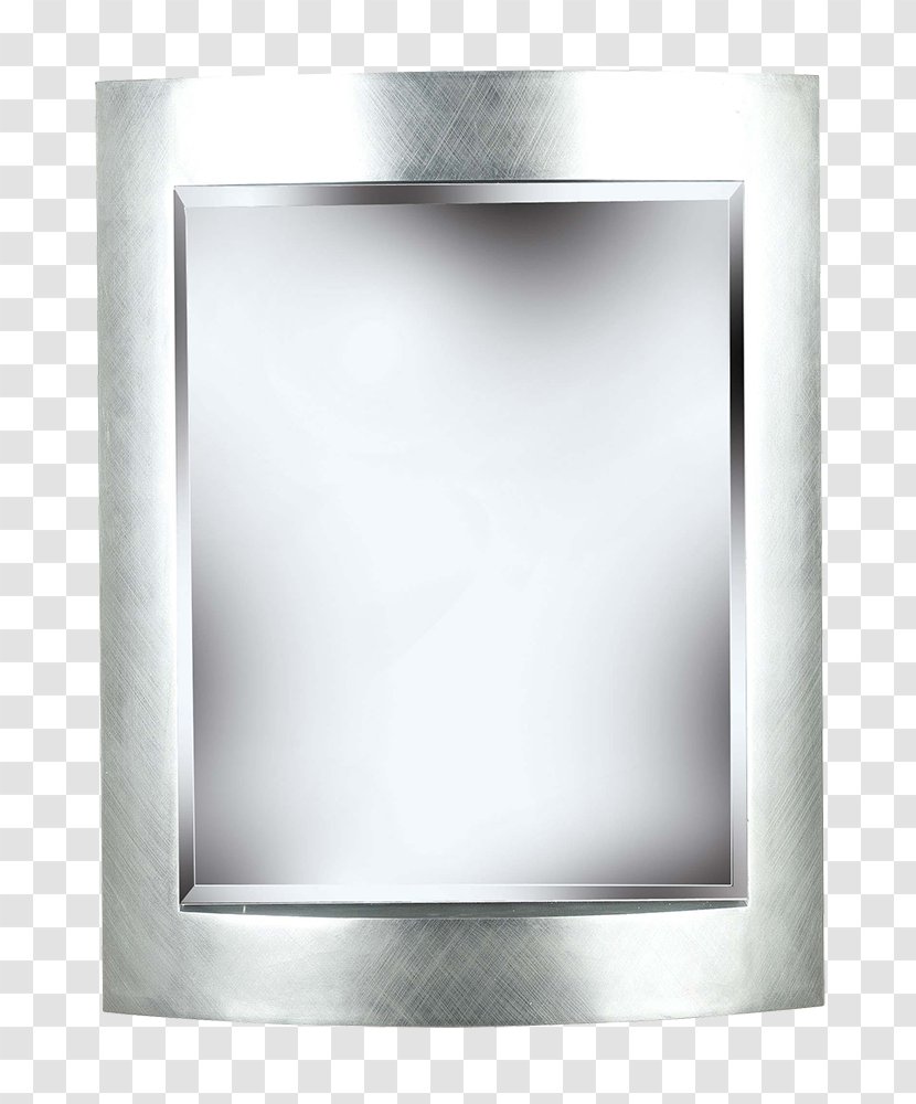 Light Mirror Silver Glass Rectangle - Wall Transparent PNG