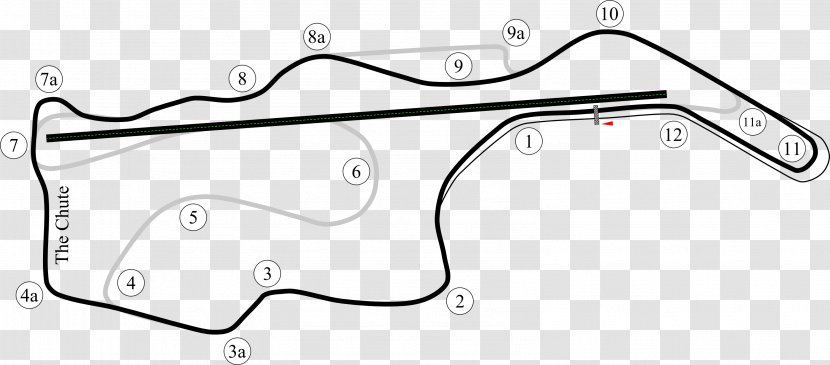 Sonoma Raceway 2017 IndyCar Series World Touring Car Championship Sears Point Race Track - Black And White Transparent PNG
