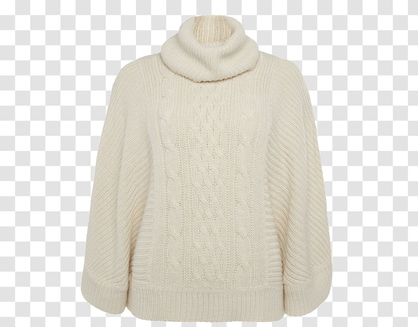 Cardigan Neck Beige Wool - Sleeve - Woolen Transparent PNG