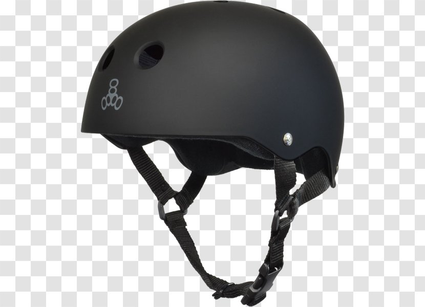 Skateboarding Triple 8 Brainsaver Glossy Helmet With Standard Liner Skateboard Helmet, Black Rubber/Black, Medium - Motorcycle Transparent PNG