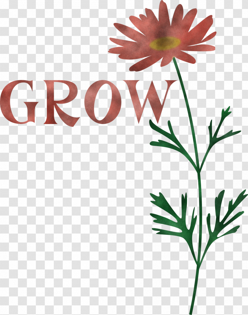 GROW Flower Transparent PNG