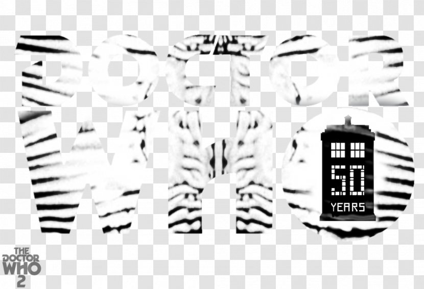 Logo TARDIS Brand - Monochrome - White Transparent PNG
