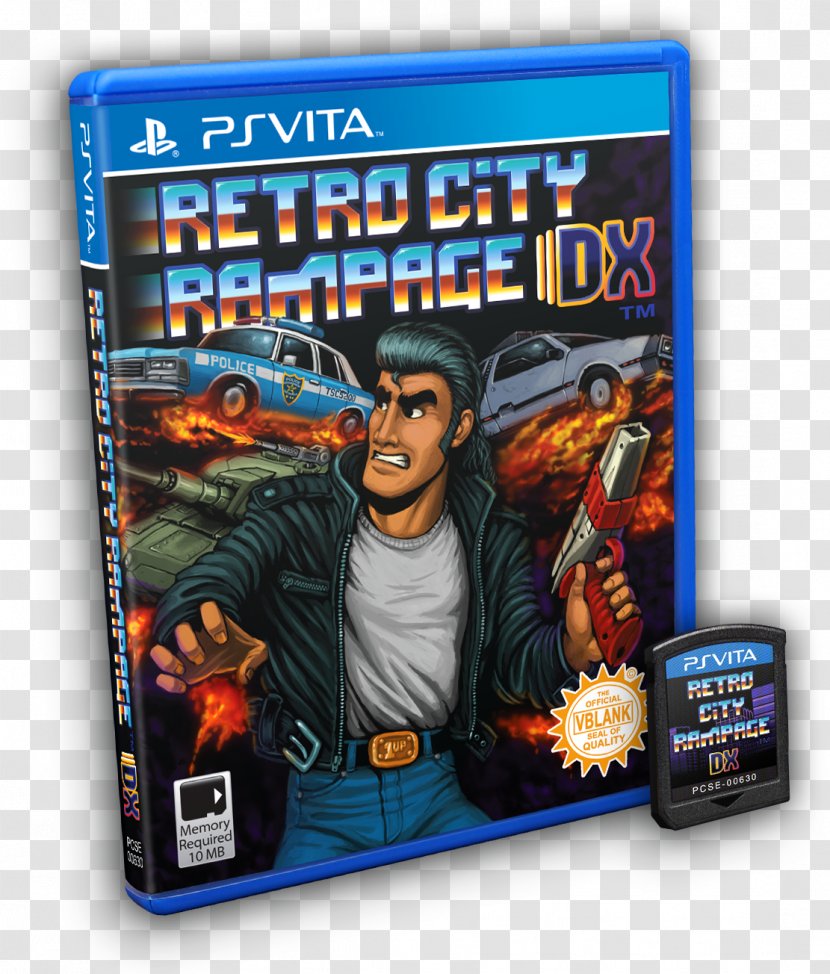 Retro City Rampage PlayStation Vita Broken Age Limited Run Games - Playstation Transparent PNG