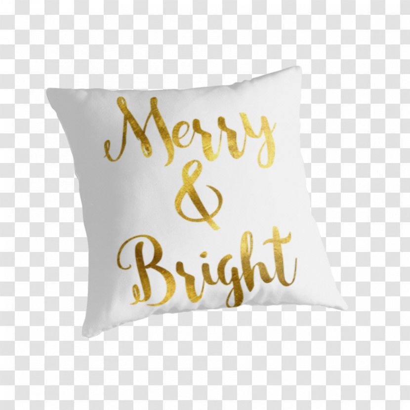 Throw Pillows Textile Cushion Material - Pillow - Bright Gold Transparent PNG