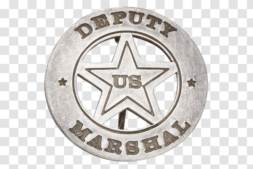 Tombstone US Deputy Marshal American Frontier United States Marshals Service Badge - Retro Round Transparent PNG