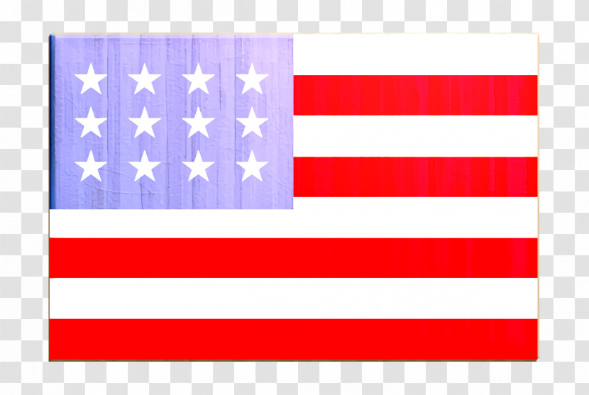 United States Of America Icon Flag Icon Rectangular Country Simple Flags Icon Transparent PNG
