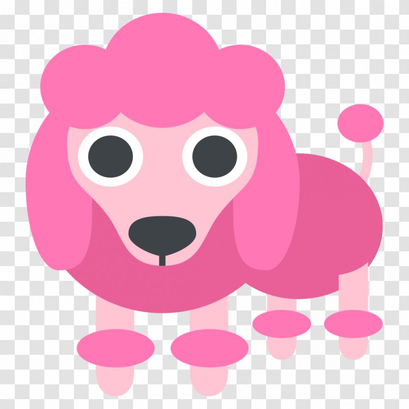 Poodle Emoji Emoticon Symbol Clip Art - Silhouette Transparent PNG